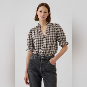 GAP | Ruffled Puff Sleeve Shirt